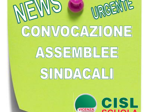 CONVOCAZIONE ASSEMBLEE SINDACALI on-line